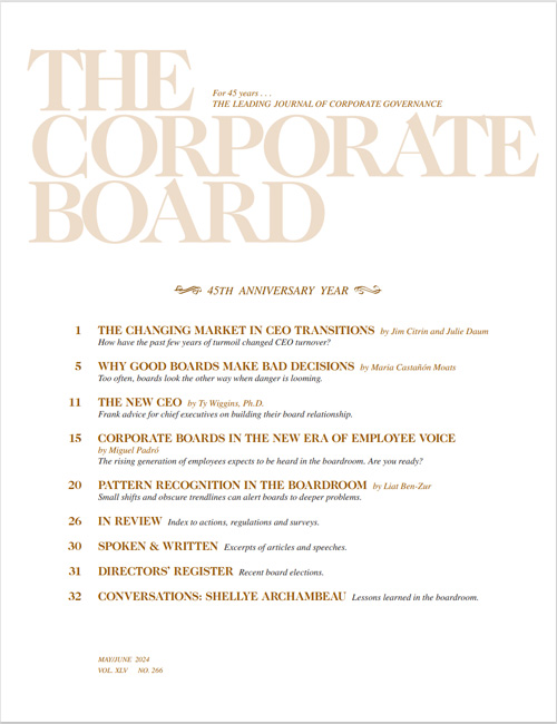 The Corporate Board Cover